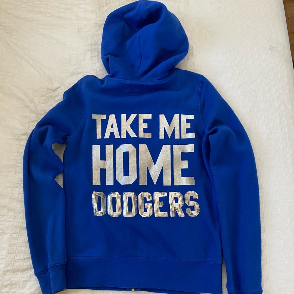 VS Pink Los Angeles Dodgers Zip-Up Hoodie